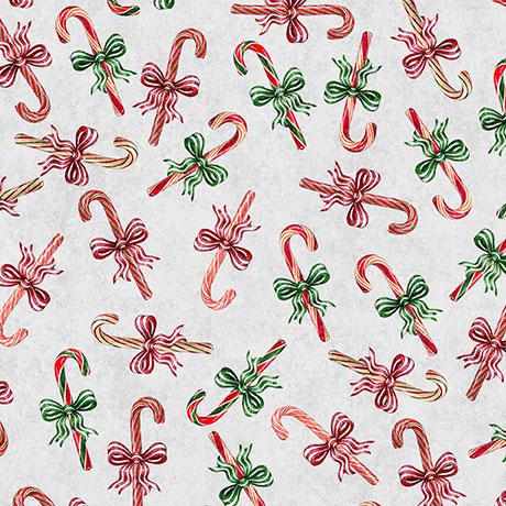 Holly Jolly-Candy Canes Gray 2600-31163-K