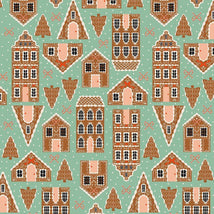 Holly Jolly- Gingerbread Houses STELLA-DFG3185-JADE