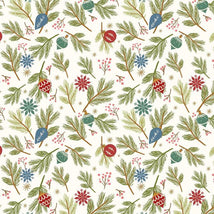 Holly Jolly Calico-Ecru 4679-41
