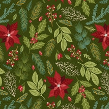 Holly Jolly Calico-Evergreen 4680-66