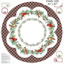 Home For Christmas-45" Tree Skirt Panel White Multi C28923-10
