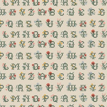 Home Sweet Home-Cross Stitch Letters Linen RP1802-LI1