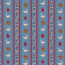 Home Sweet Home-Farmhouse Stripe Blue Canvas RP1808-BL4C