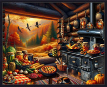 Homestead Heritage-36" Cabin Kitchen Panel Charcoal 4882P-95