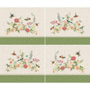 Hummingbird Days-36" Fat Quarter Panel Light Khaki Y4722-11