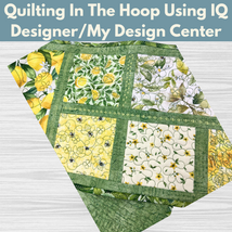 Raquel's Quilting In The Hoop Tablerunner Using IQ Designer / My Design Center* Mon 06/03 and 06/10