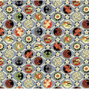 Imperial Bloom-Floral Check Metallic Grey IMPERIAL-CM4377