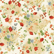 Imperial Bloom-Floral Vines Metallic Cream IMPERIAL-CM4375