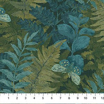 Imprint-Fern Dark Olive Multi F29210-78