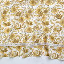 Indian Block Prints Cottage-Country Floral in Yellow BPCT-08-CTY-YELLOW