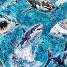 Into The Deep-Great Whites Turquoise 32220-Q