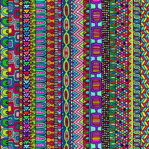 Jazzy Geos-Geo Stripe Multi 2600-31761-X