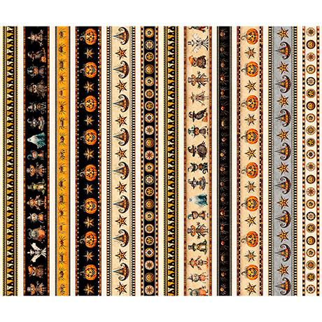 Jeepers Creepers-Halloween Border Stripe Multi 2600-31013-X