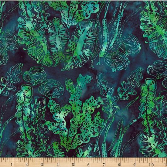 Jelly Fish Batiks-Seaweed Emerald MR41-31