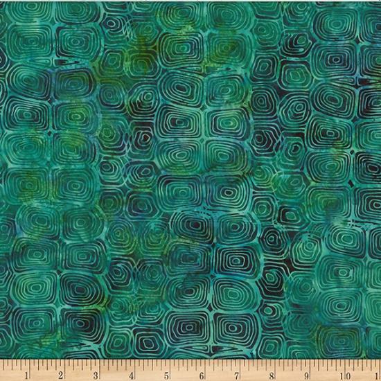 Jelly Fish Batiks-Turtle Shell Jade MR50-29