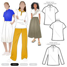 Jess Knit Polo Pattern Size 4-16