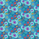 Jubilant-Abstract Floral Blue FLEUR-CD4433-BLUE