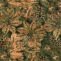 Poinsettias & Pinecones-Holiday Follies Green/Jungle 122501670