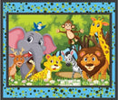 Jungle Friends 36" Panel 124087