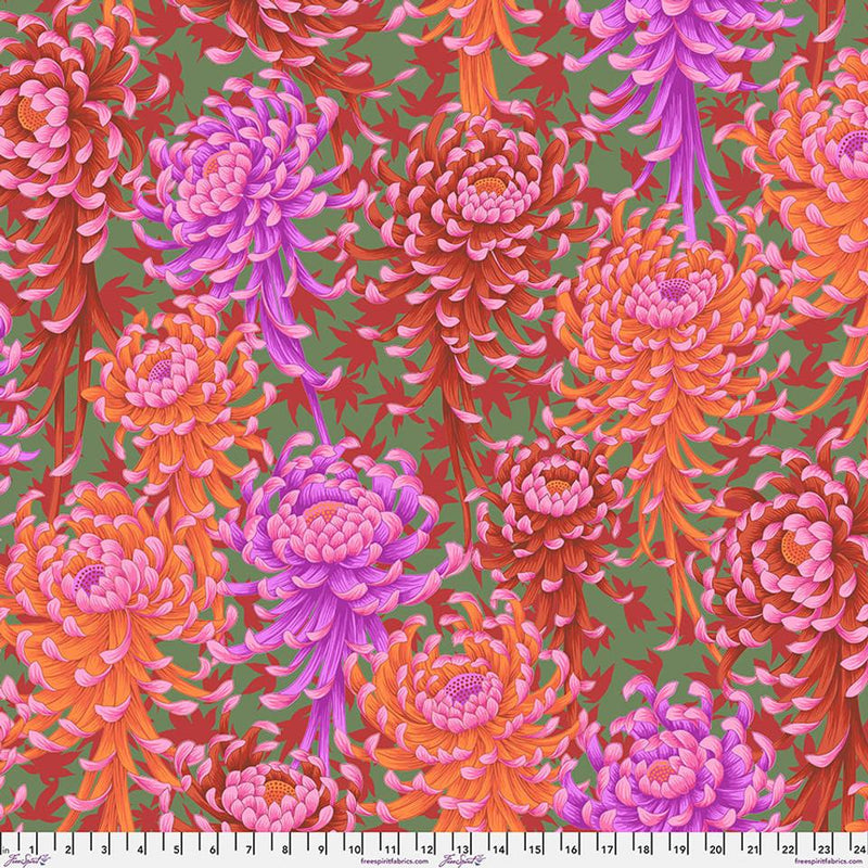 KF Collective August 2025-Spider Mums Red PWPJ135.RED