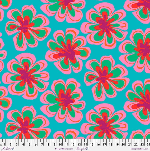 KF Collective February 2023-Funky Flora Aqua PWBM011.AQUA