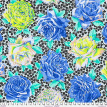 Kaffe Fassett Collective February 2026-Rose Bloom Blue PWPJ077.BLUE