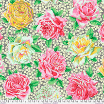 Kaffe Fassett Collective February 2026-Rose Bloom Grey PWPJ077.GREY