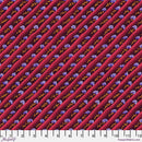 Kaffe: From The Archives - Diagonal Poppy - Aubergine PWGP024.AUBERGINE
