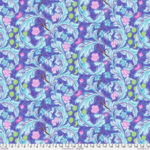 Kaffe x Morris & Co. 108"-LG Leicester Cobalt QBKW002.COBALT