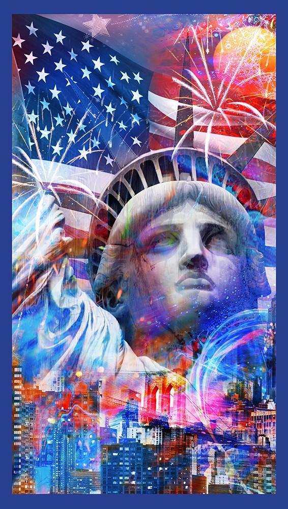 Land Of The Free-24" Americana Panel APYD-22762-202