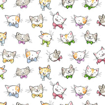 Let's Bake-Cat Faces White Y4962-1