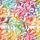 Large Paisley Swirl-Multi Yellow Pink Blue Jellybean 112510823
