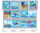 Little Library-35" Panel Under The Sea Multi 4899BP-01