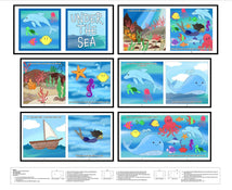 Little Library-35" Panel Under The Sea Multi 4899BP-01