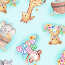 Little Ones-Baby Animals Toss Lt Blue 2600-31722-B