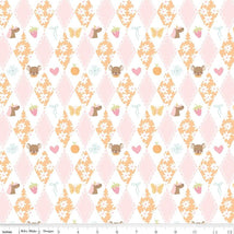 Little Posies-Diamonds Orange C18321-ORANGE