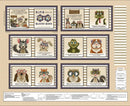 Little Readers-36" Book Panel Elyse Joins the Glass Gang Tan 2720BP-44
