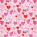 Love Matters-Mixed Hearts Light Pink Y4631-41
