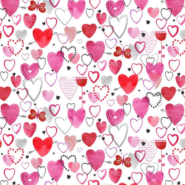 Love Matters-Mixed Hearts White Y4631-1