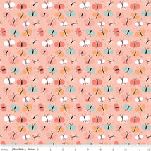 Love You To The Moon-Butterflies Coral F18272-CORAL