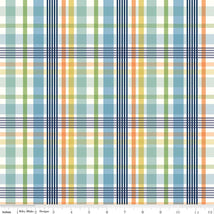 Love You To The Moon-Plaid Blue F18271-BLUE
