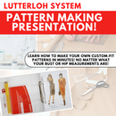 Lutterloh Method Pattern Making Presentation Mon 10/12 1:00pm-2:00pm