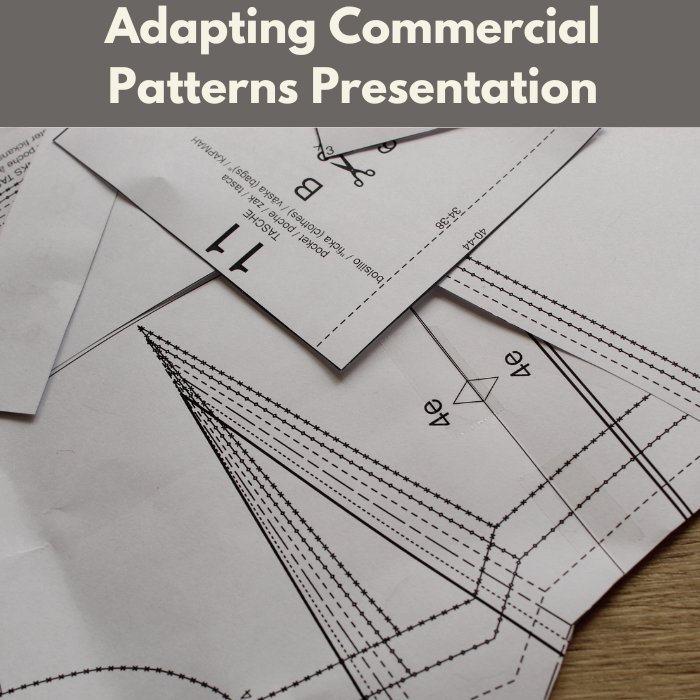 Adapting Commercial Patterns Presentation* Sat 03/15 10:00am-11:00am