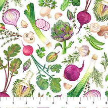 Market Garden-Packed Veggies White Multi DP29097-10