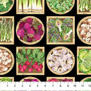 Market Garden-Veggie Crates Black Multi DP29100-99