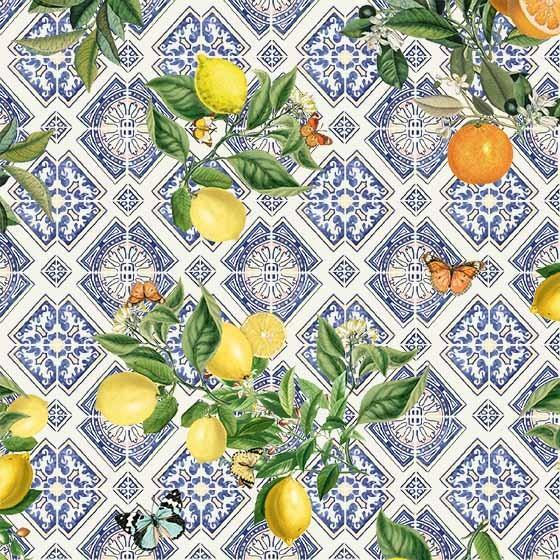 Med Riviera-Sicilian Tiles & Lemon Multi DDC11903-MULT-D