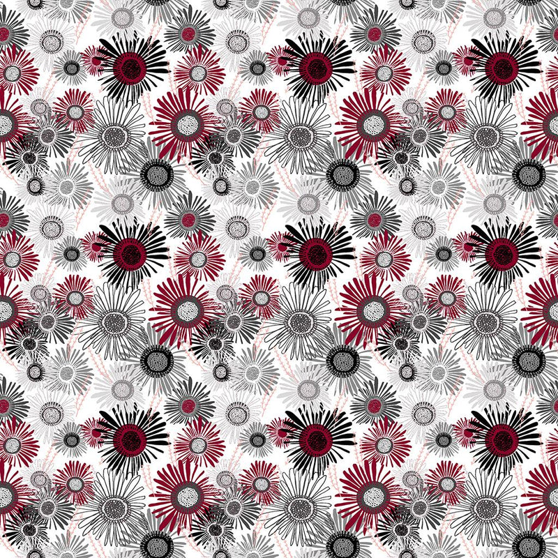 Merlot Digital Crazy Daisies Multicolor Y4263-55