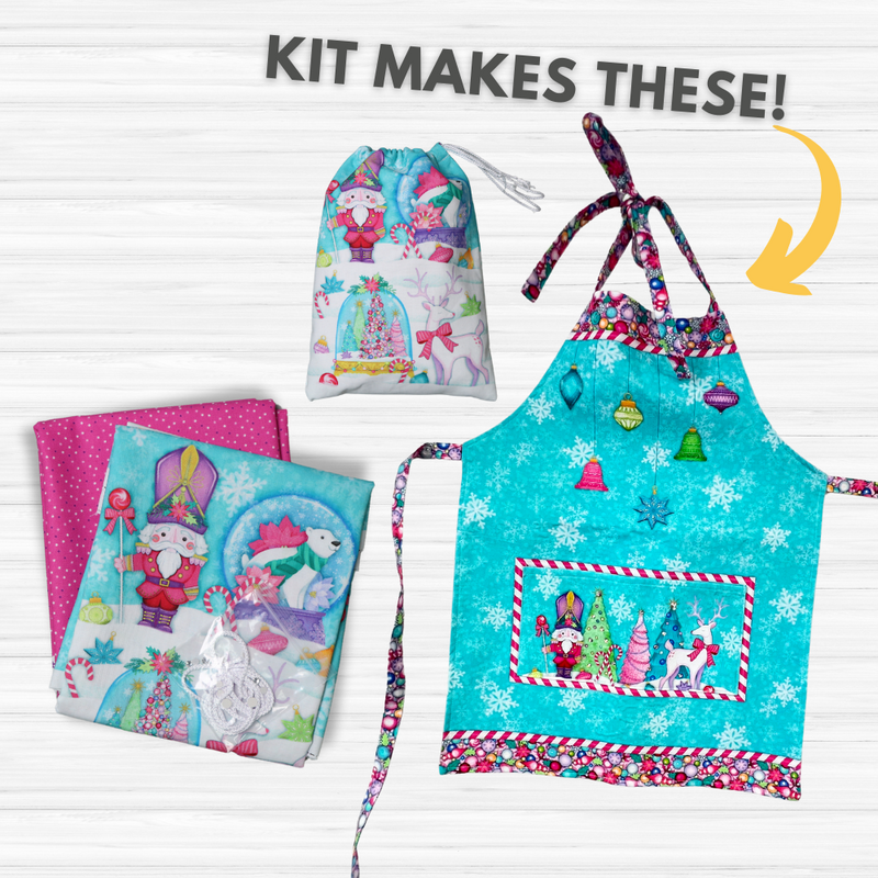 Merry & Bright Apron & Gift Bag Kit