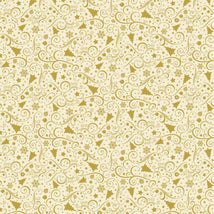 Metallic Christmas Ornaments - Cream HOLIDAY-CM3540