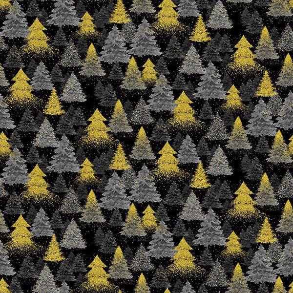 Metallic Christmas Tree - Black HOLIDAY-CM3625